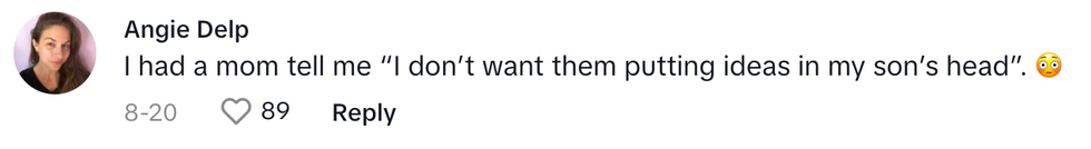 TikTok screenshot of @angie.nickel's post