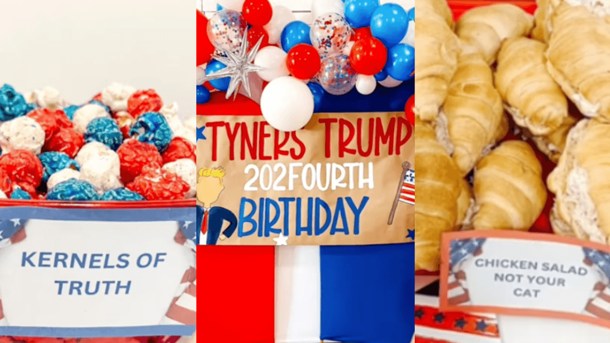 TikTok screenshot of birthday party