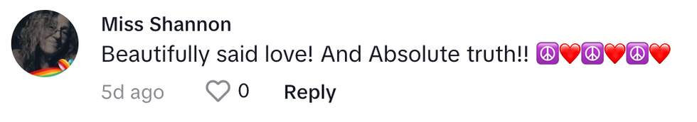 TikTok screenshot of @hippiefarmgirl's post