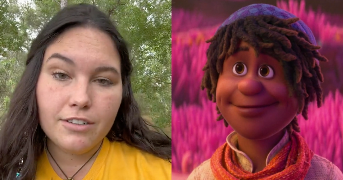 TikTok screenshot of Jenna Barbee; Ethan from 'Strange World'