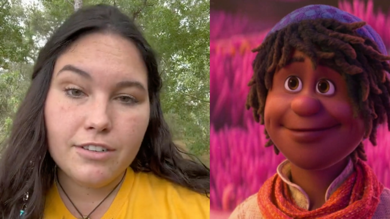 TikTok screenshot of Jenna Barbee; Ethan from 'Strange World'
