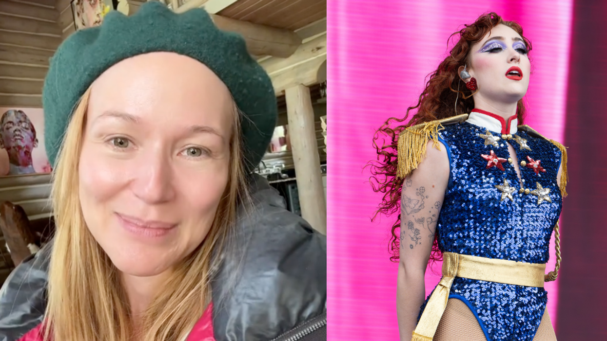 TikTok screenshot of Jewel; Chappell Roan