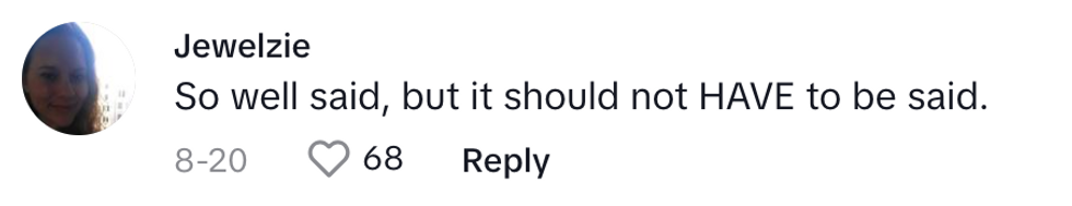 TikTok screenshot of @jewelzie7's post