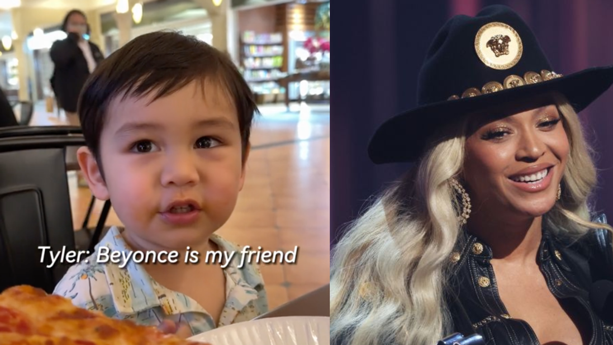 TikTok screenshot of Tyler from TikTok video; Beyoncé