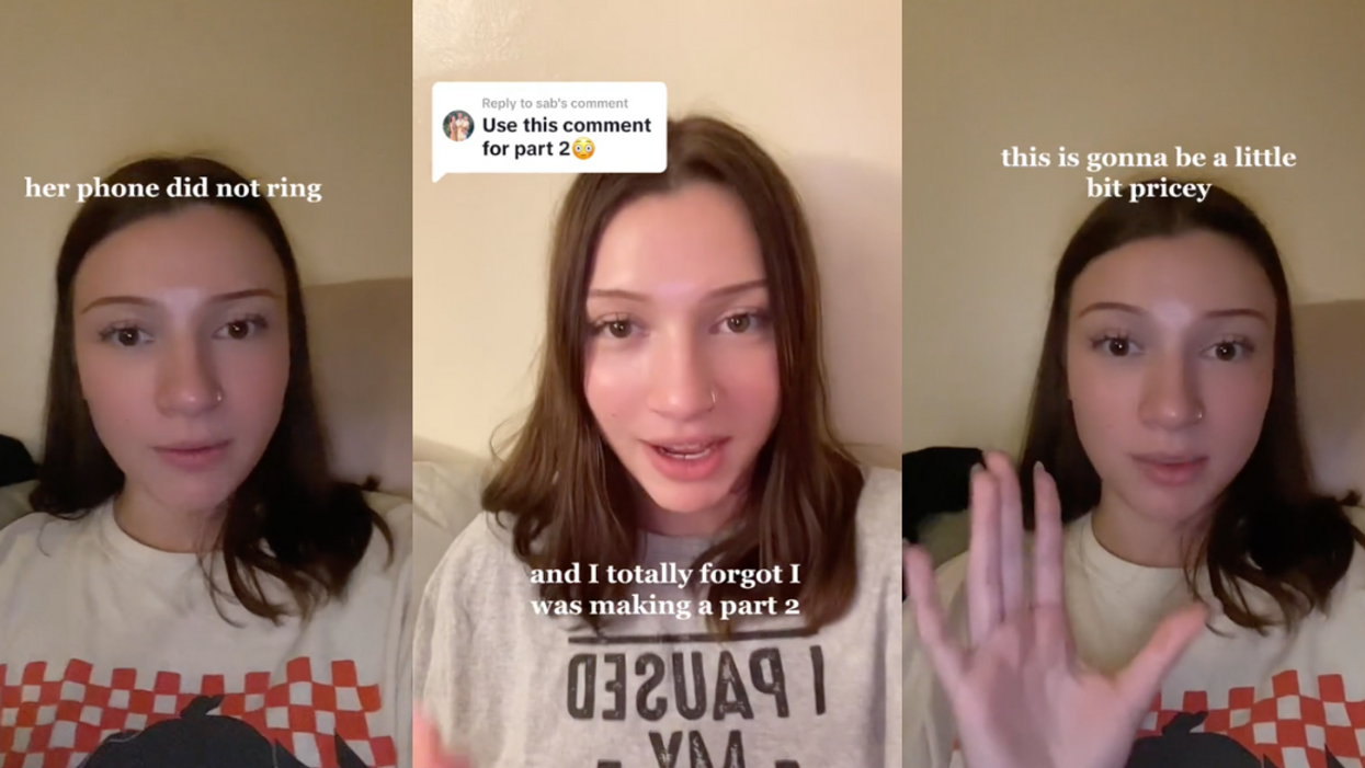 TikTok screenshots from Ariana Tomlinson