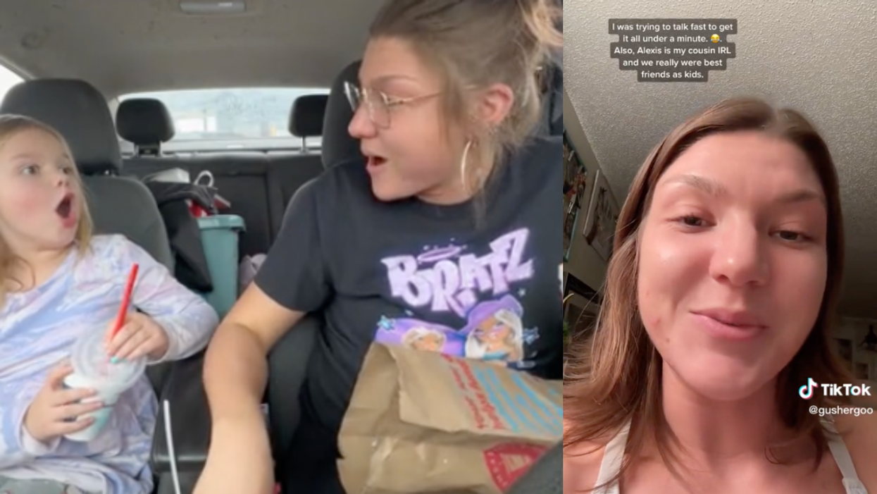 TikTok screenshots from @gushergoo