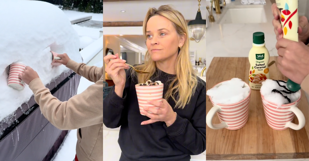 TikTok screenshots from Reese Witherspoon