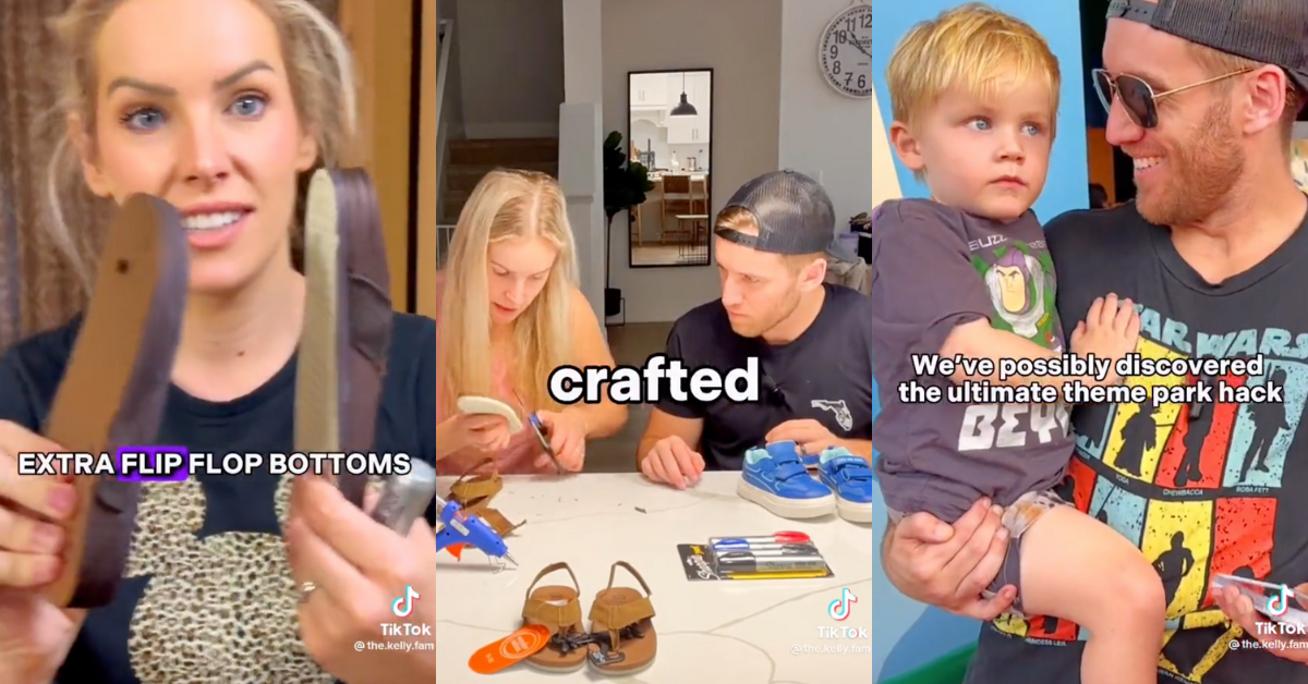 TikTok screenshots from @the.kelly.fam