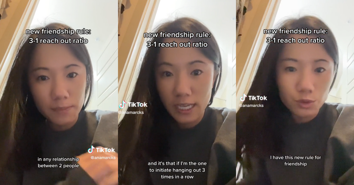 Woman Uses 3:1 Outreach Rule To Test Strengths Of Friendship: VIDEO ...