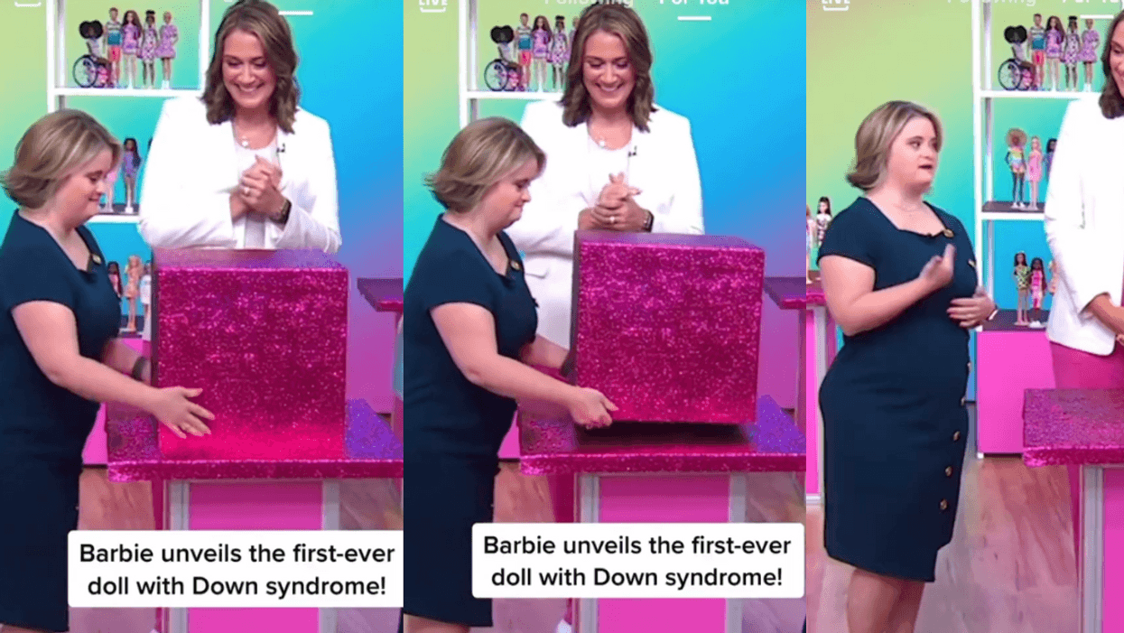 TikTok screenshots of Barbie unveiling