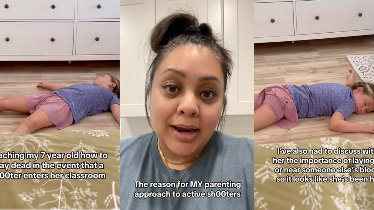 TikTok screenshots of Eeka McLeod and daughter