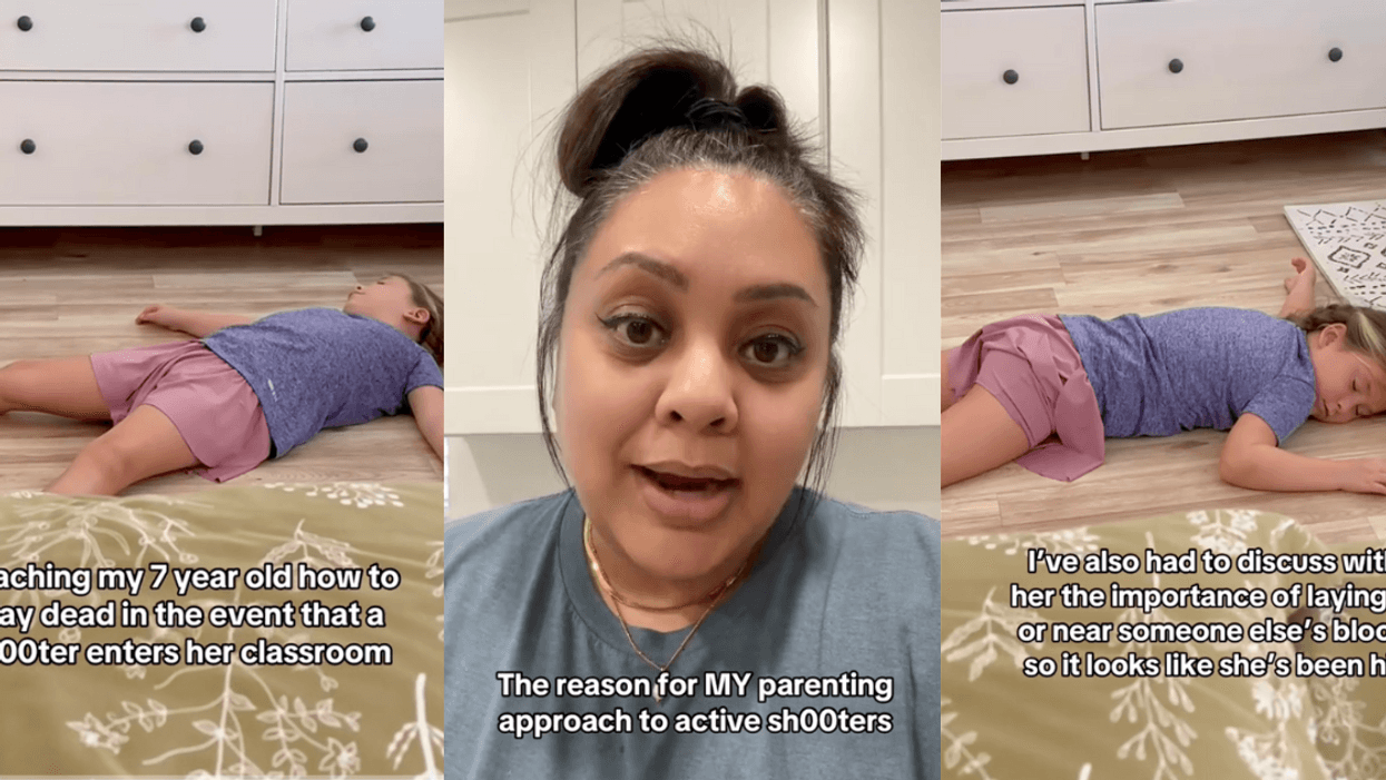 TikTok screenshots of Eeka McLeod and daughter