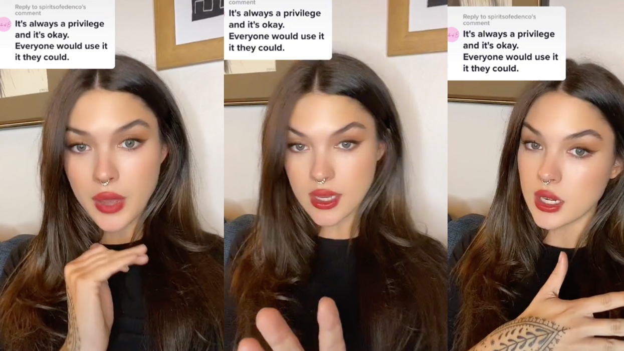 TikTok screenshots of Emily Adonna