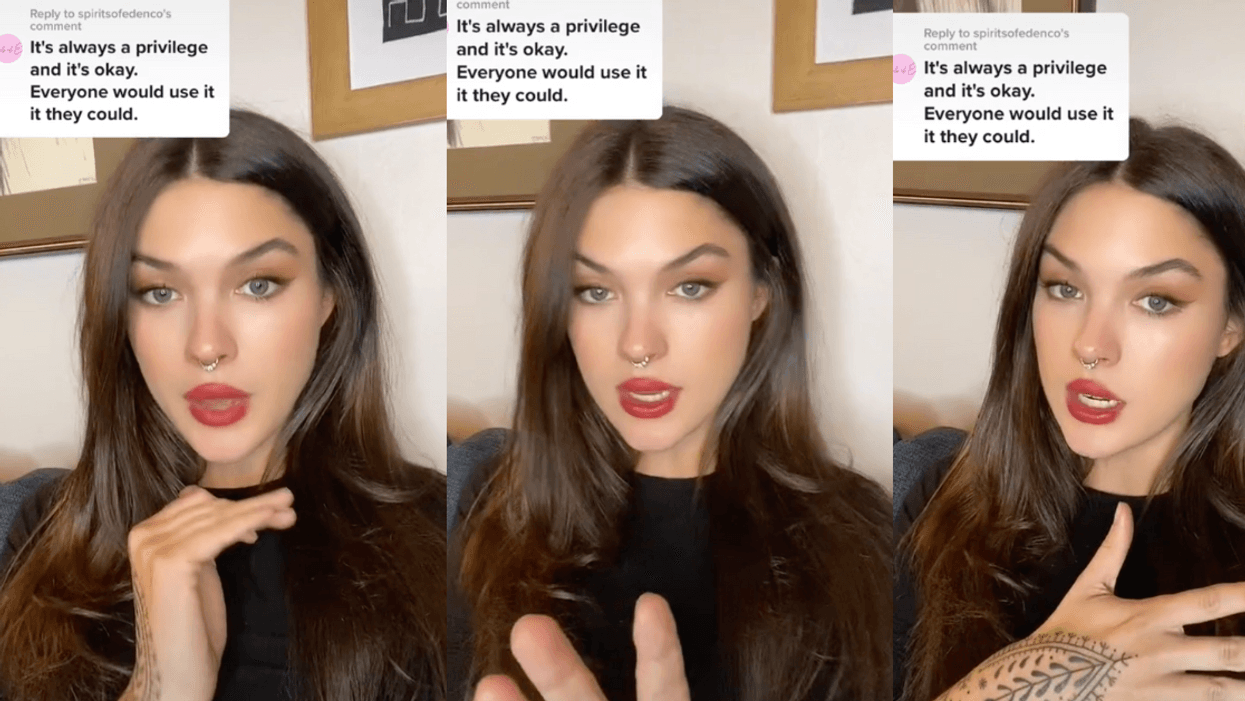 TikTok screenshots of Emily Adonna