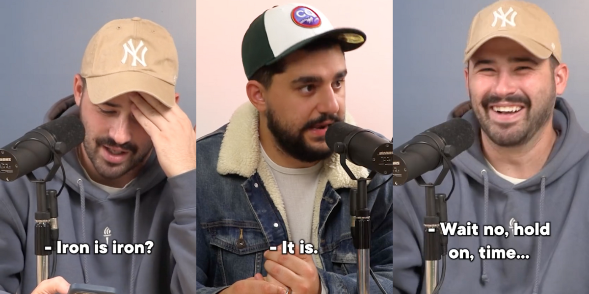 Podcaster Didn't Realize Iron In Food Is Same As Metal Iron VIDEO