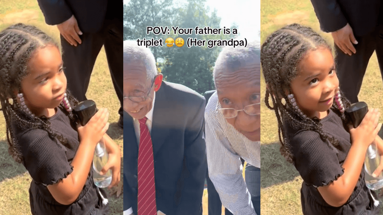 TikTok screenshots of girl and her grandfather and uncle