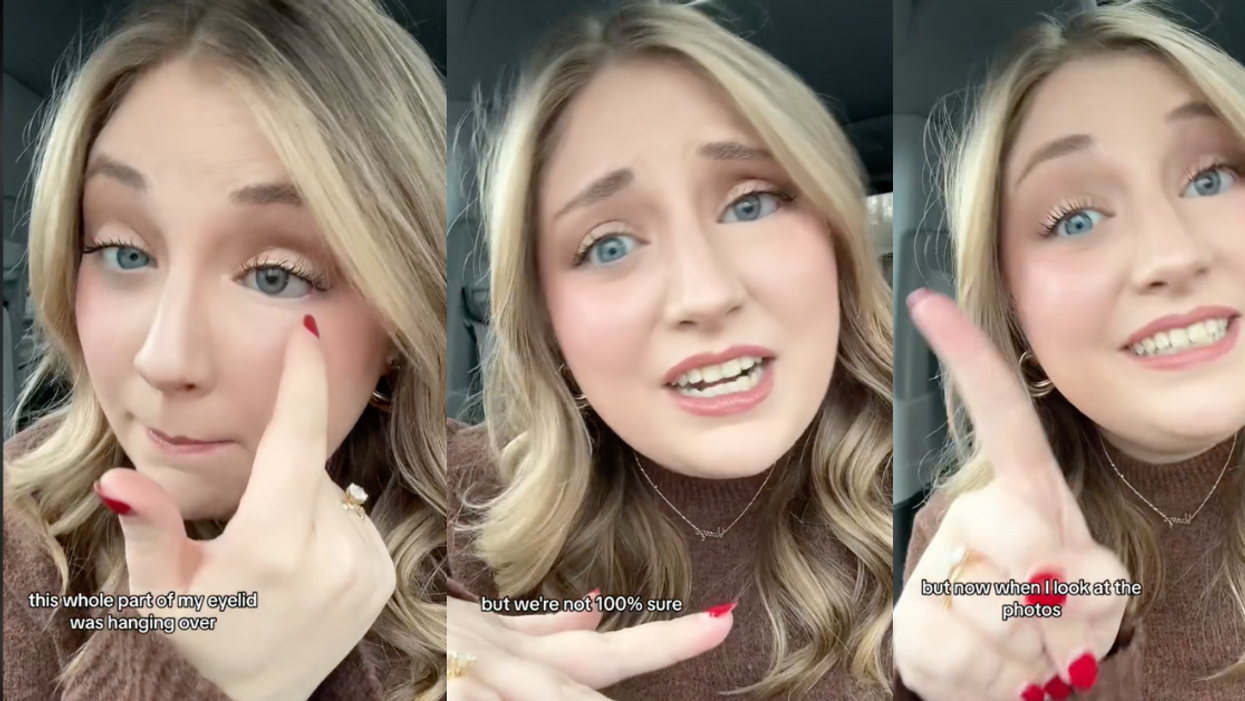 TikTok screenshots of Hannah Oliver