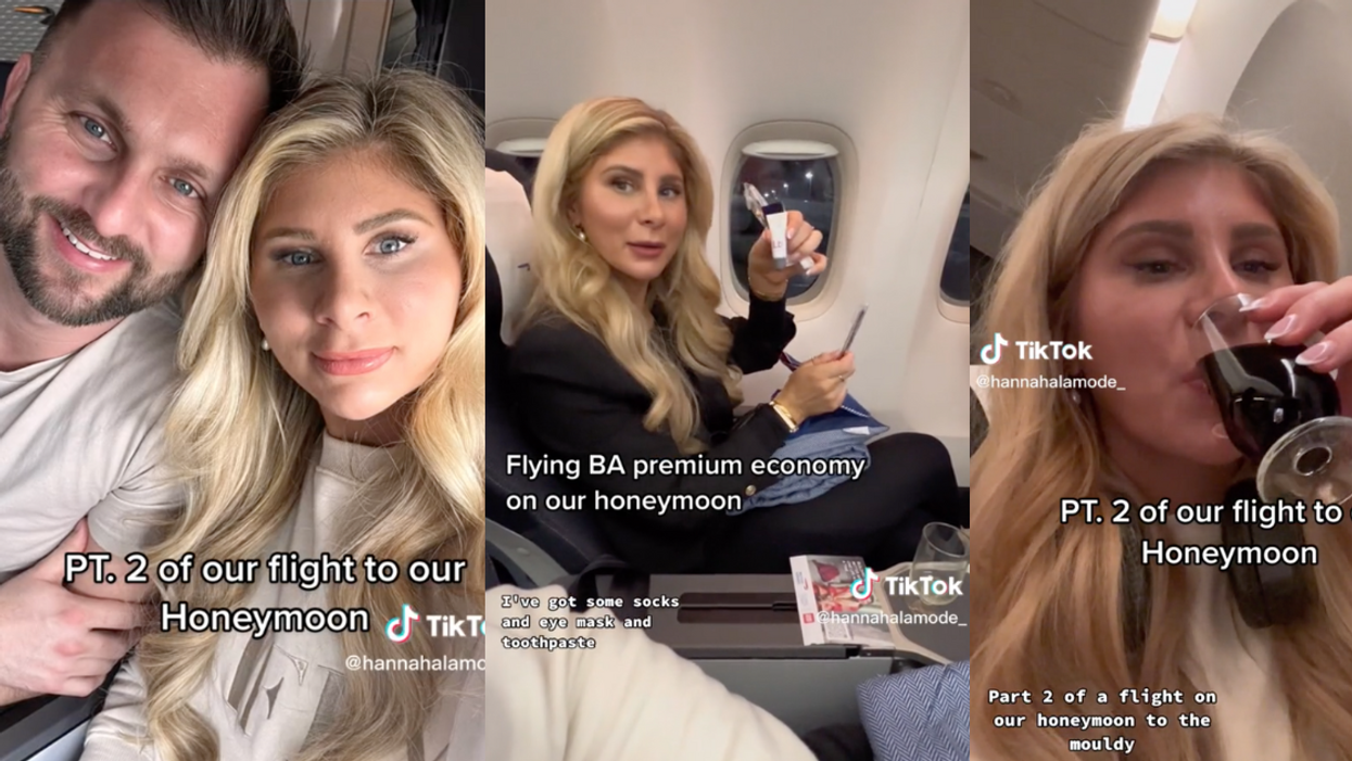 TikTok screenshots of @hannahalamode_ and husband