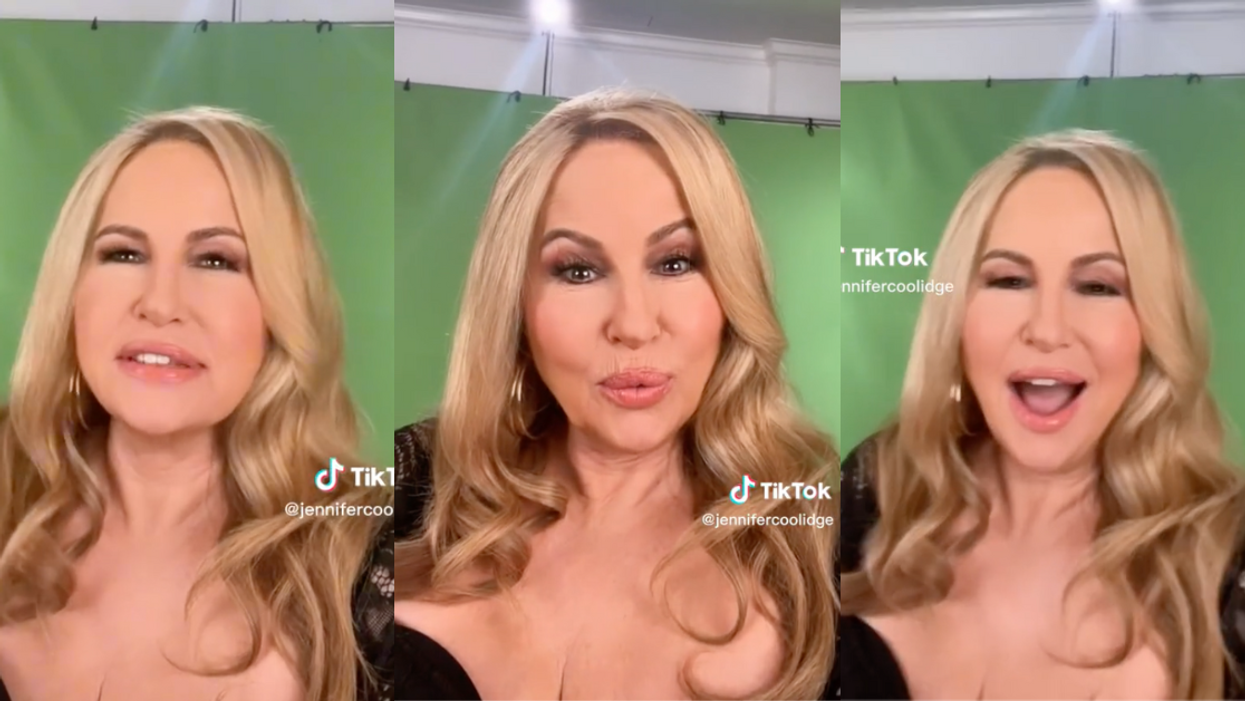 TikTok screenshots of Jennifer Coolidge