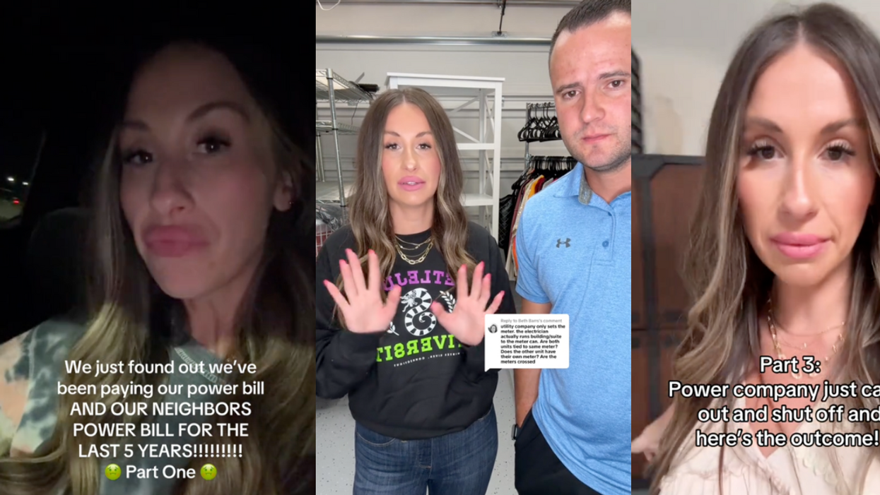 TikTok screenshots of Lauren Gifford and husband