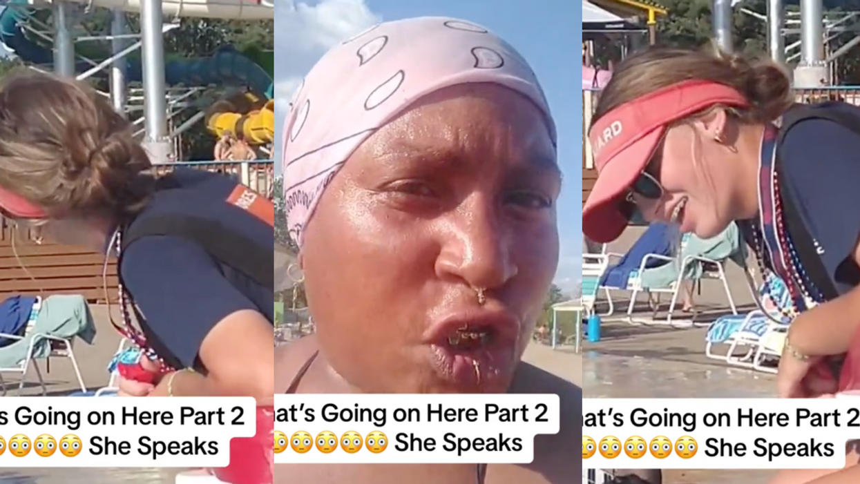TikTok screenshots of lifeguard and accuser
