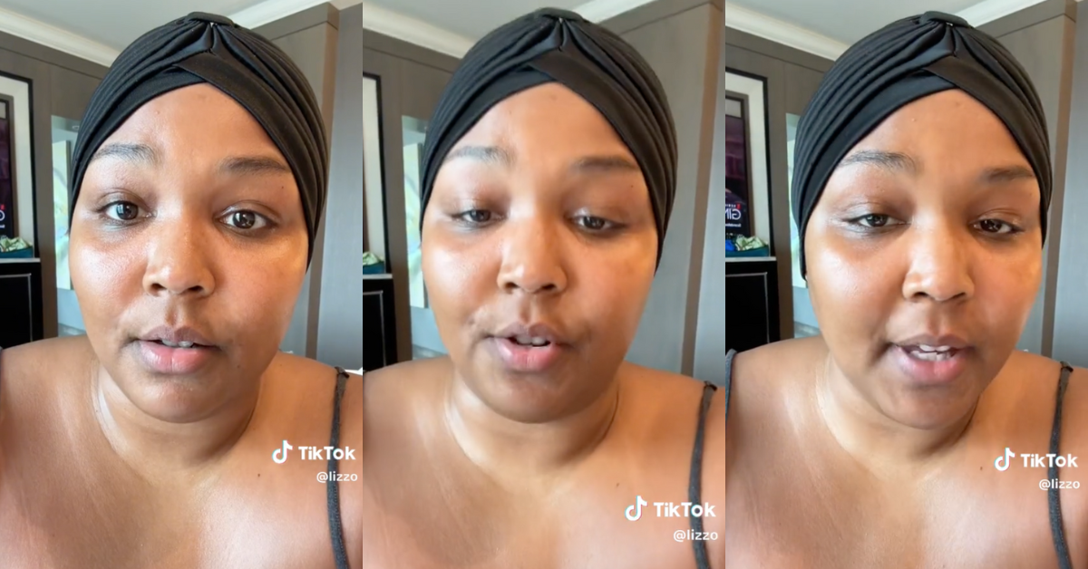 TikTok screenshots of Lizzo