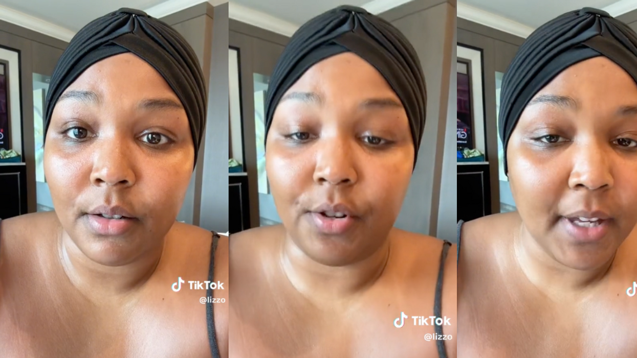 TikTok screenshots of Lizzo