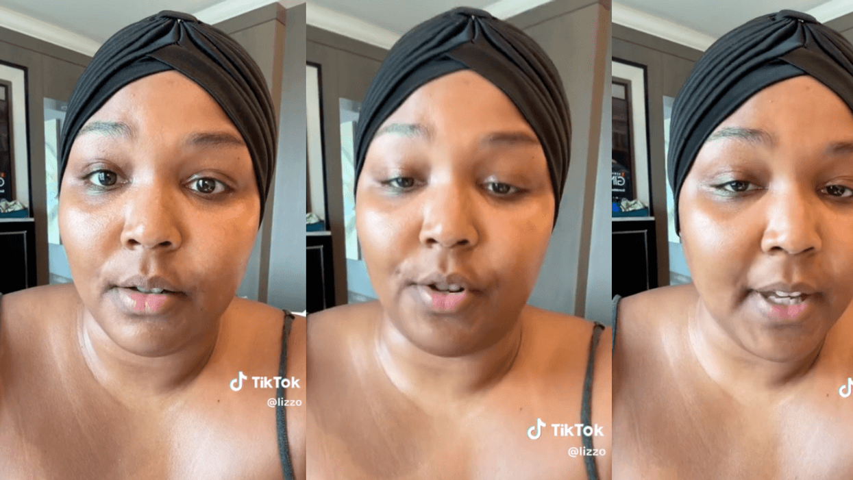 TikTok screenshots of Lizzo