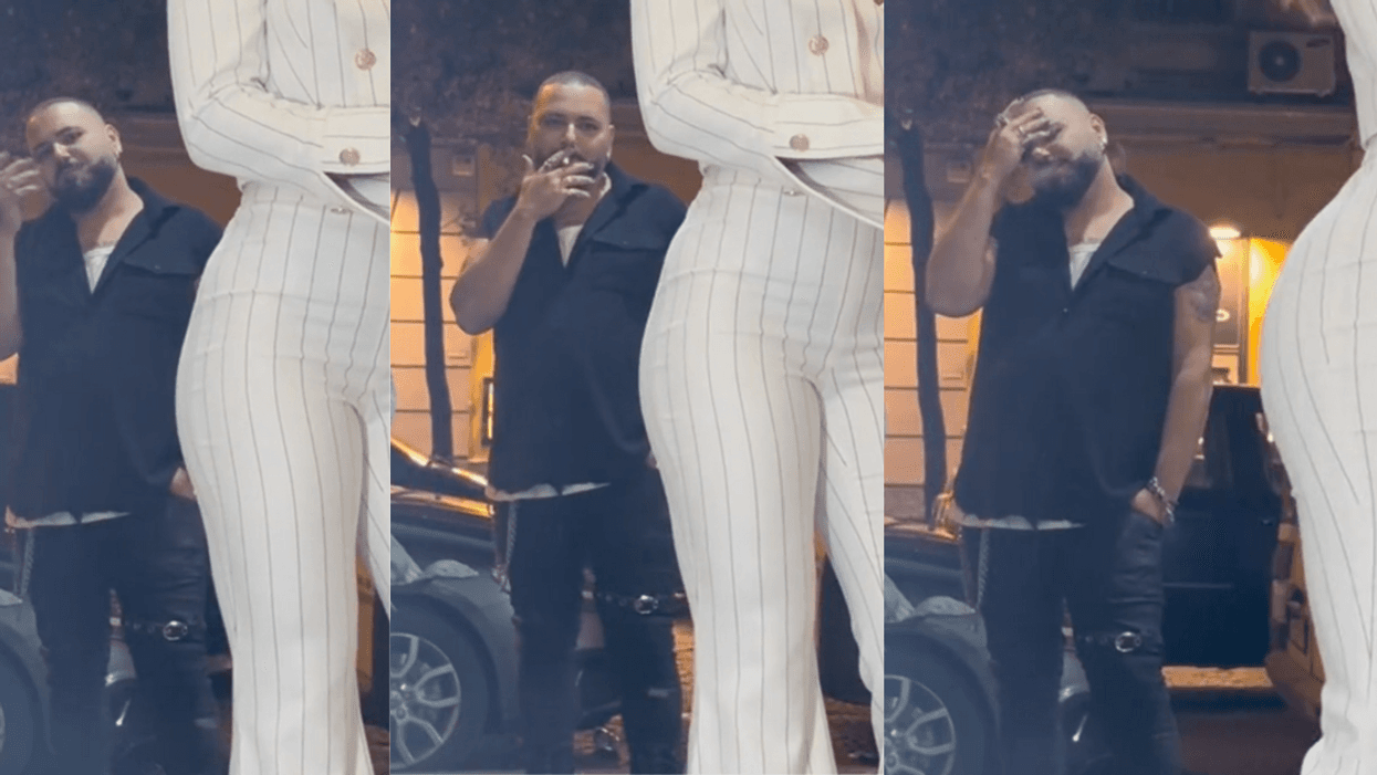 TikTok screenshots of man staring at Barbara Gambatesa