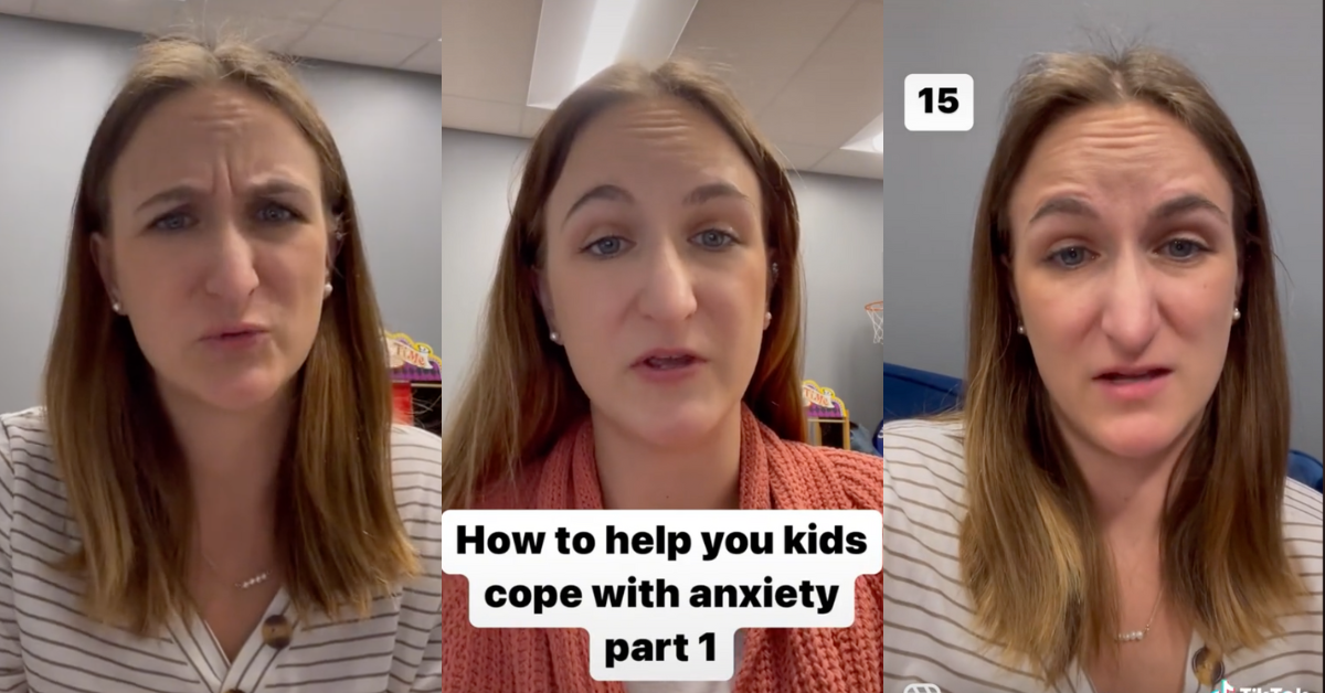 TikTok screenshots of @momtherapist