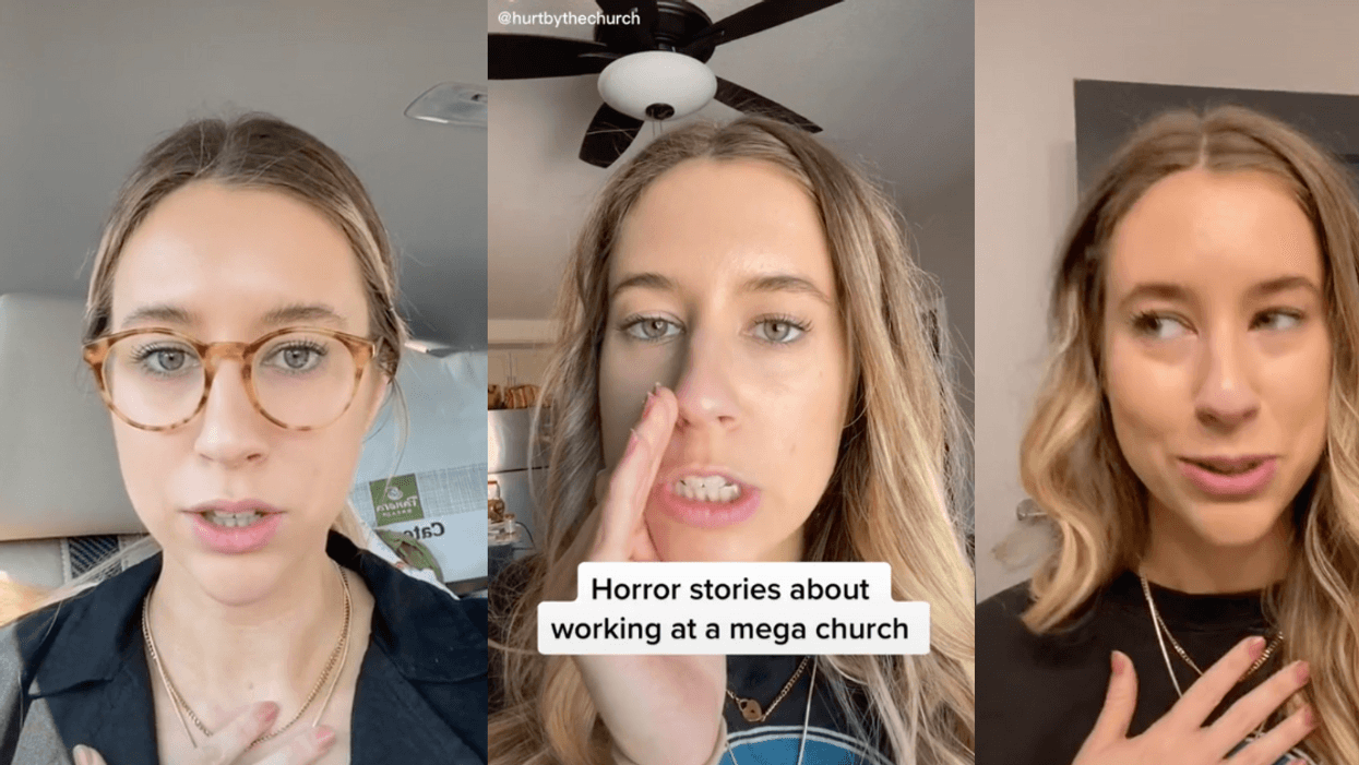 TikTok screenshots of @mychurchtruth