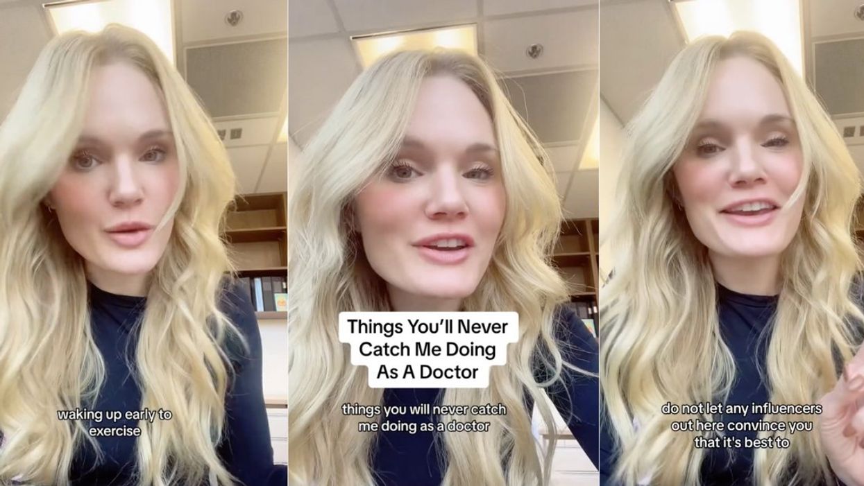 TikTok screenshots of Nicole Van Groningen, MD