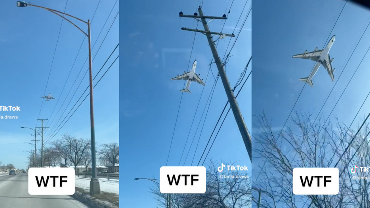 TikTok screenshots of plane
