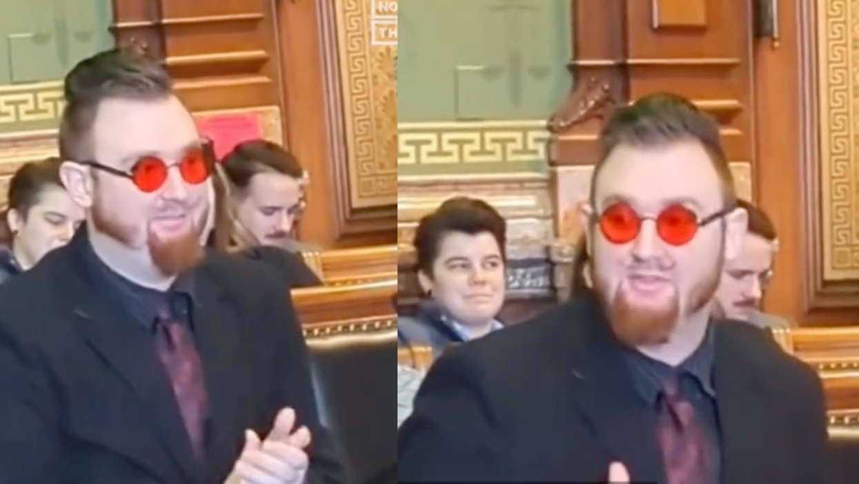 TikTok screenshots of Satanic Temple Minister Mortimer Adramelech