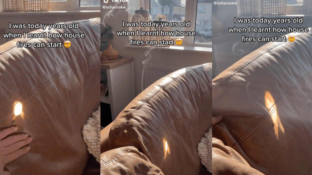 TikTok screenshots of smoking couch