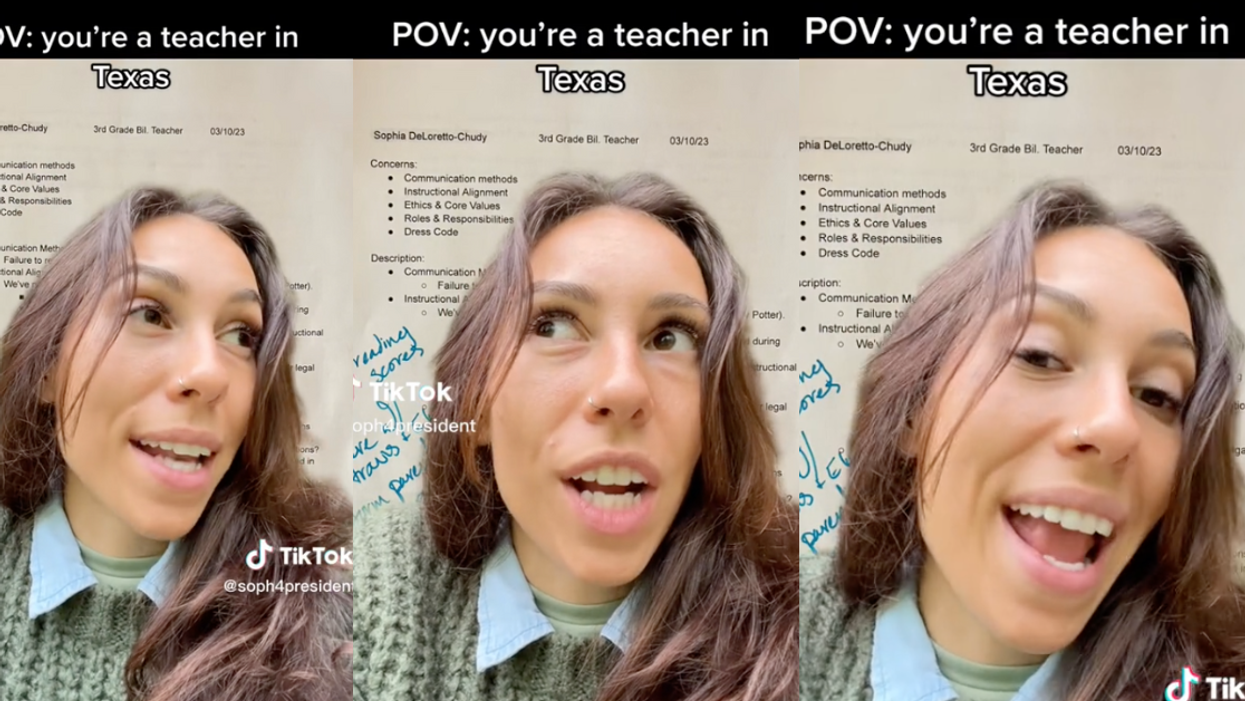 TikTok screenshots of @sophforpresident