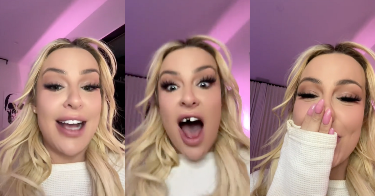 TikTok screenshots of Tana Mongeau