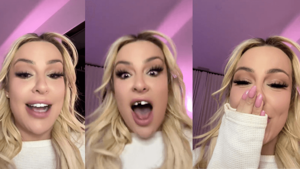 TikTok screenshots of Tana Mongeau