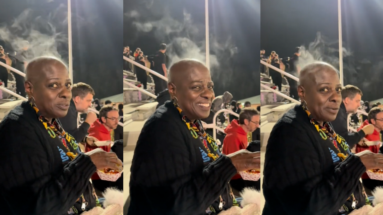 TikTok screenshots of woman with steam coming off her head