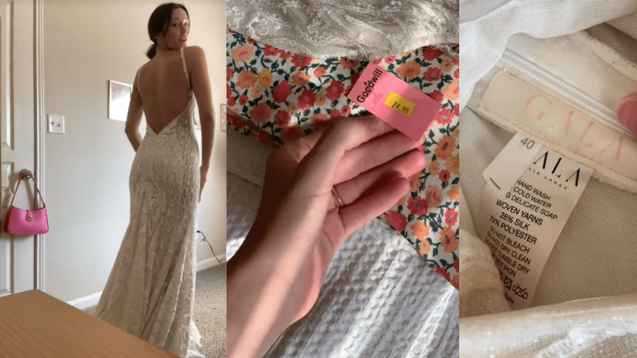 TikToker finds Galia Lahav wedding dress at Goodwill