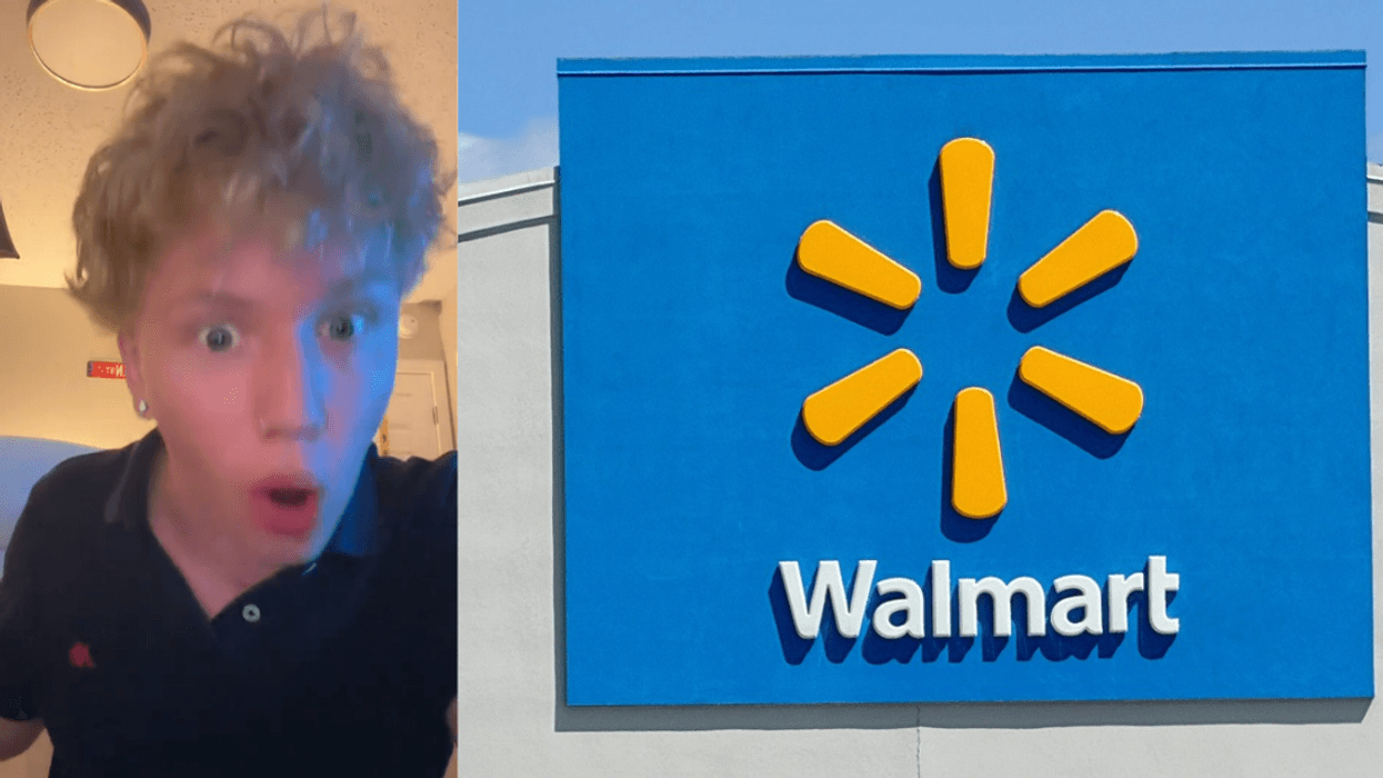 TikToker Kae; Walmart storefront