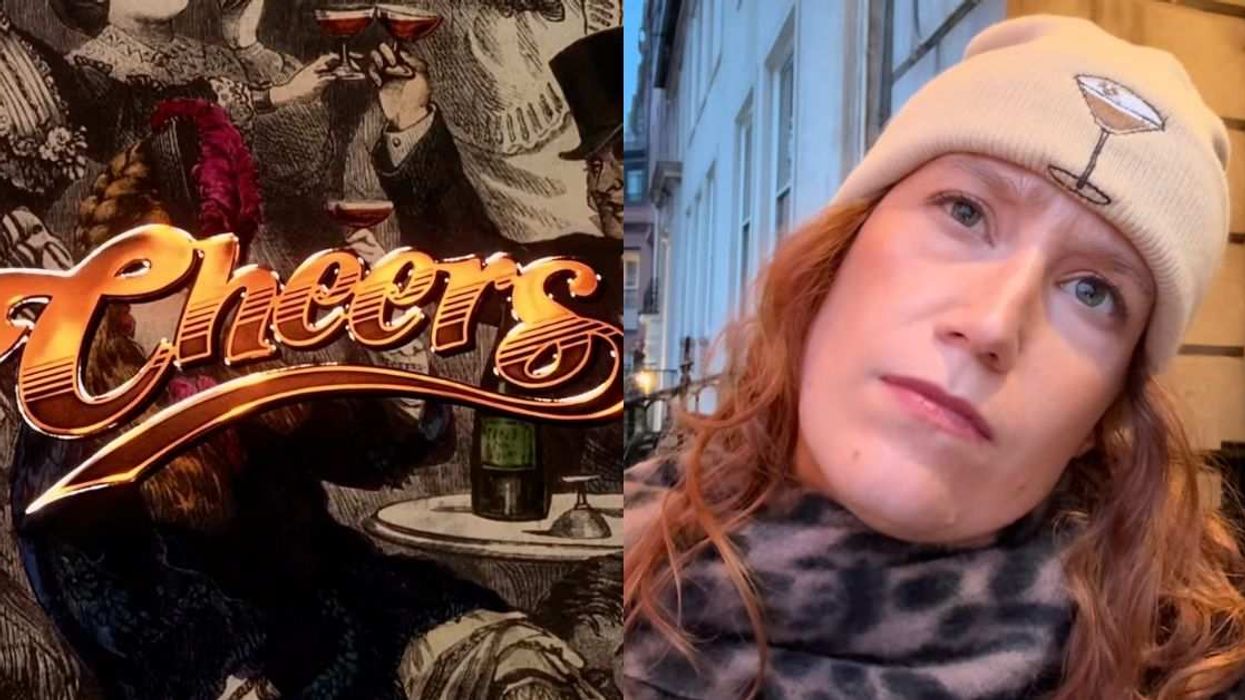 TikToker @liztheginger is trying to make sense of the mysteriously limp thumb on Boston’s Cheers sign.