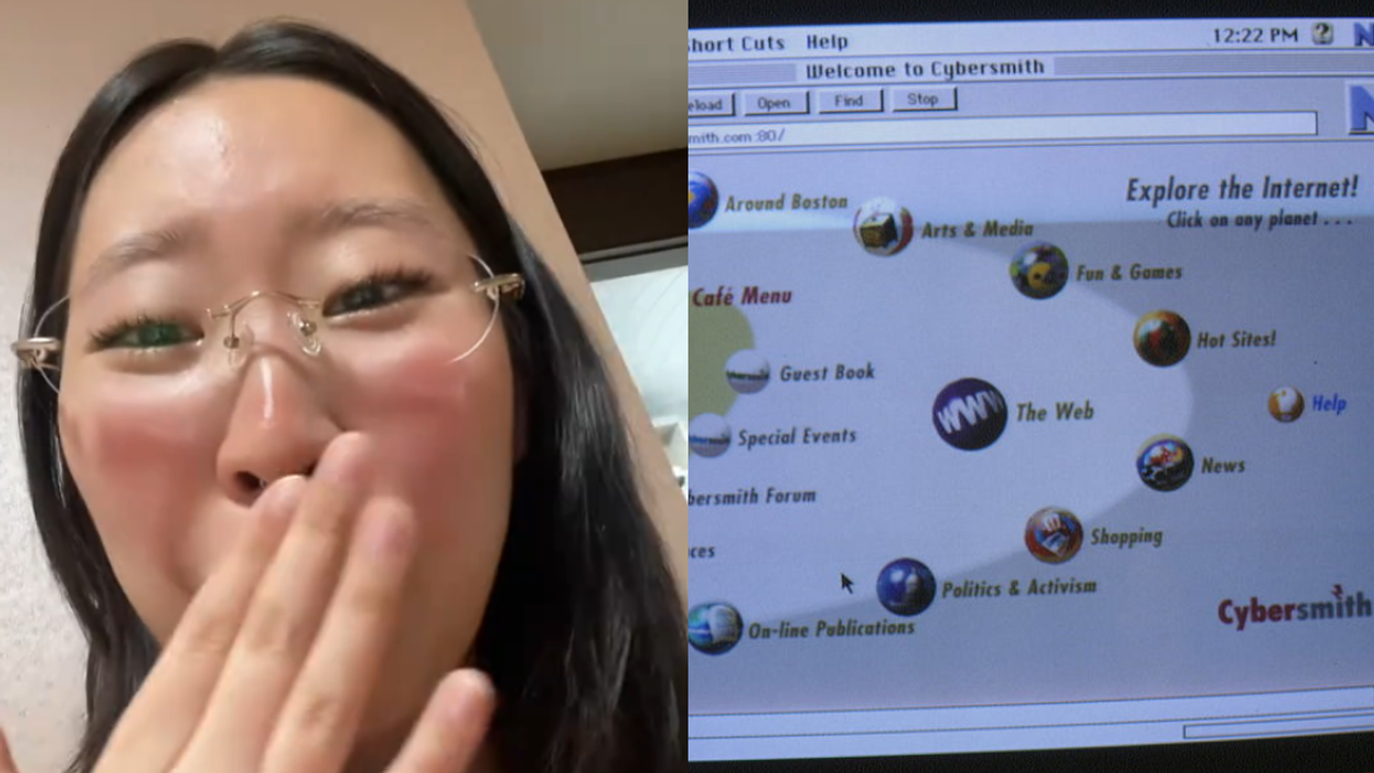 TikToker @mukbokyopo; The early internet