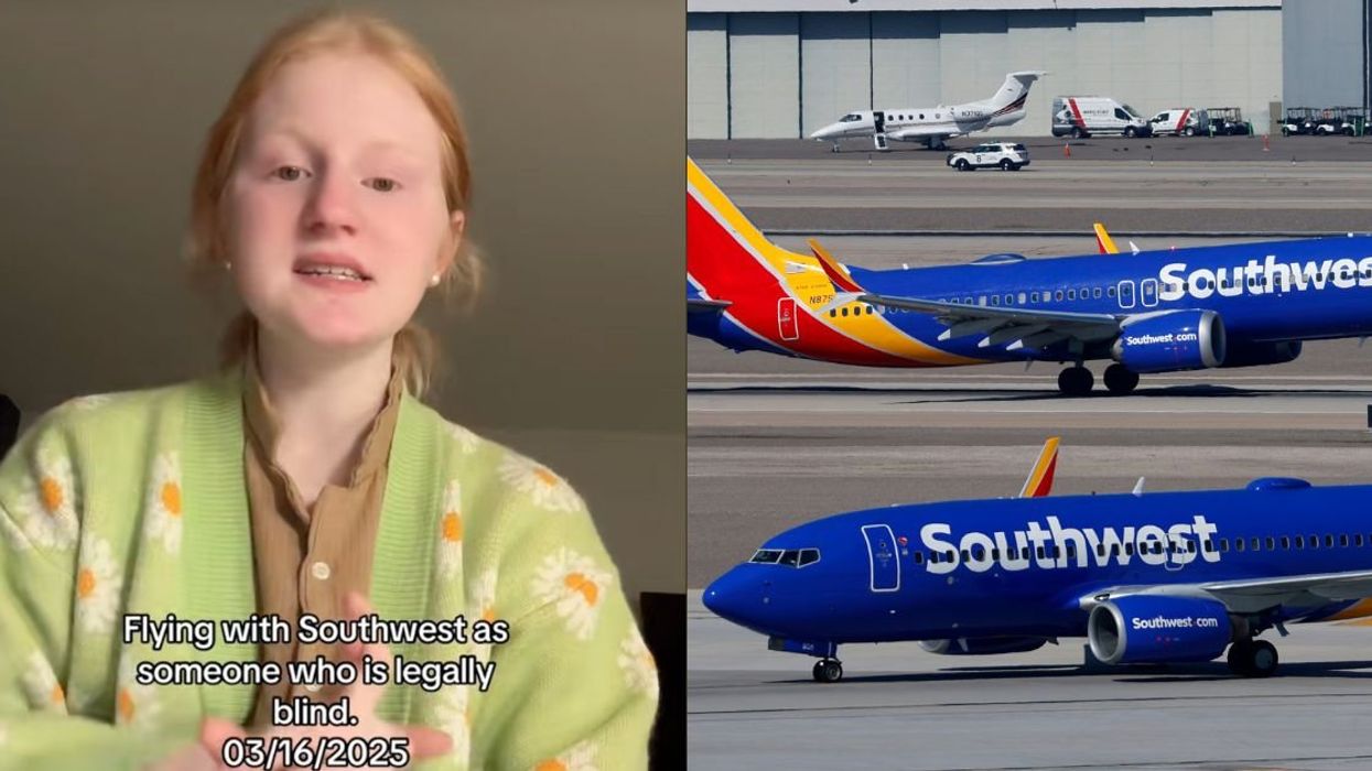 TikToker @mylilmad; Southwest airplanes
