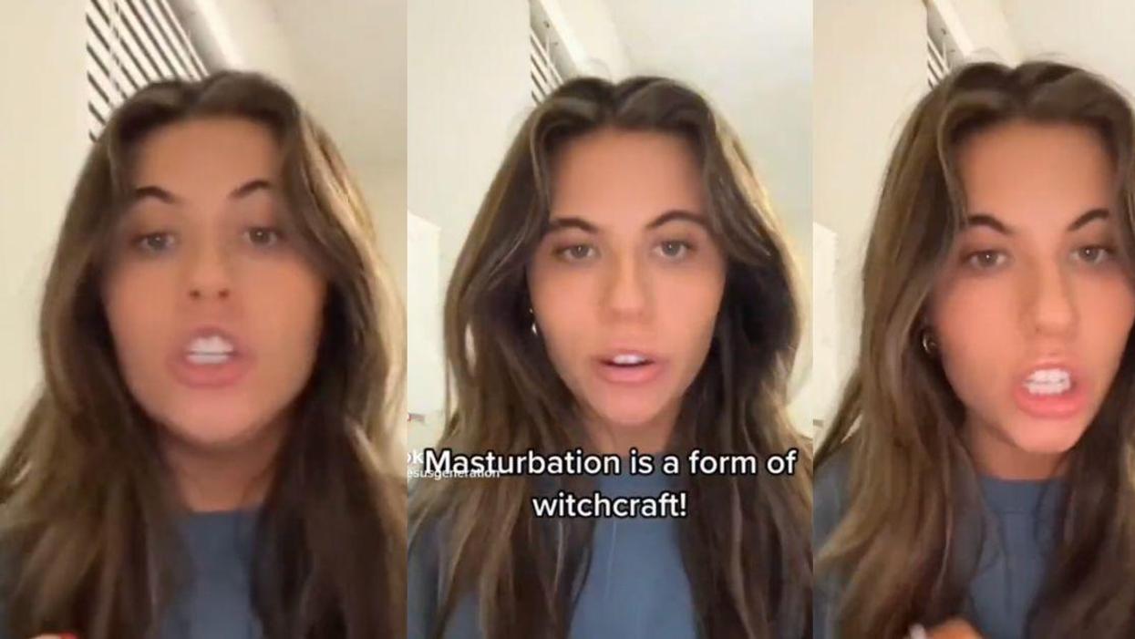 TikToker @thatjesusgeneration talking about masturbation being witchcraft