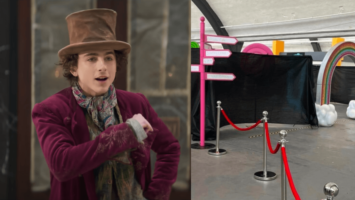 Timothée Chalamet from 'Wonka'; Willy Wonka's Chocolate Experience