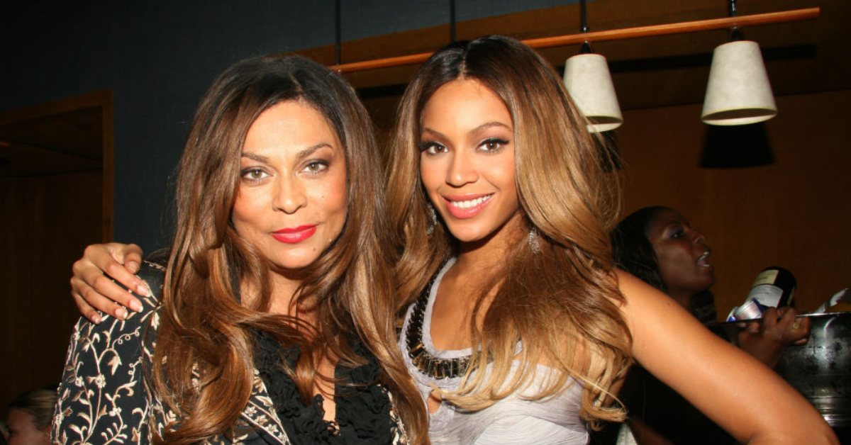 Tina Knowles and Beyoncé