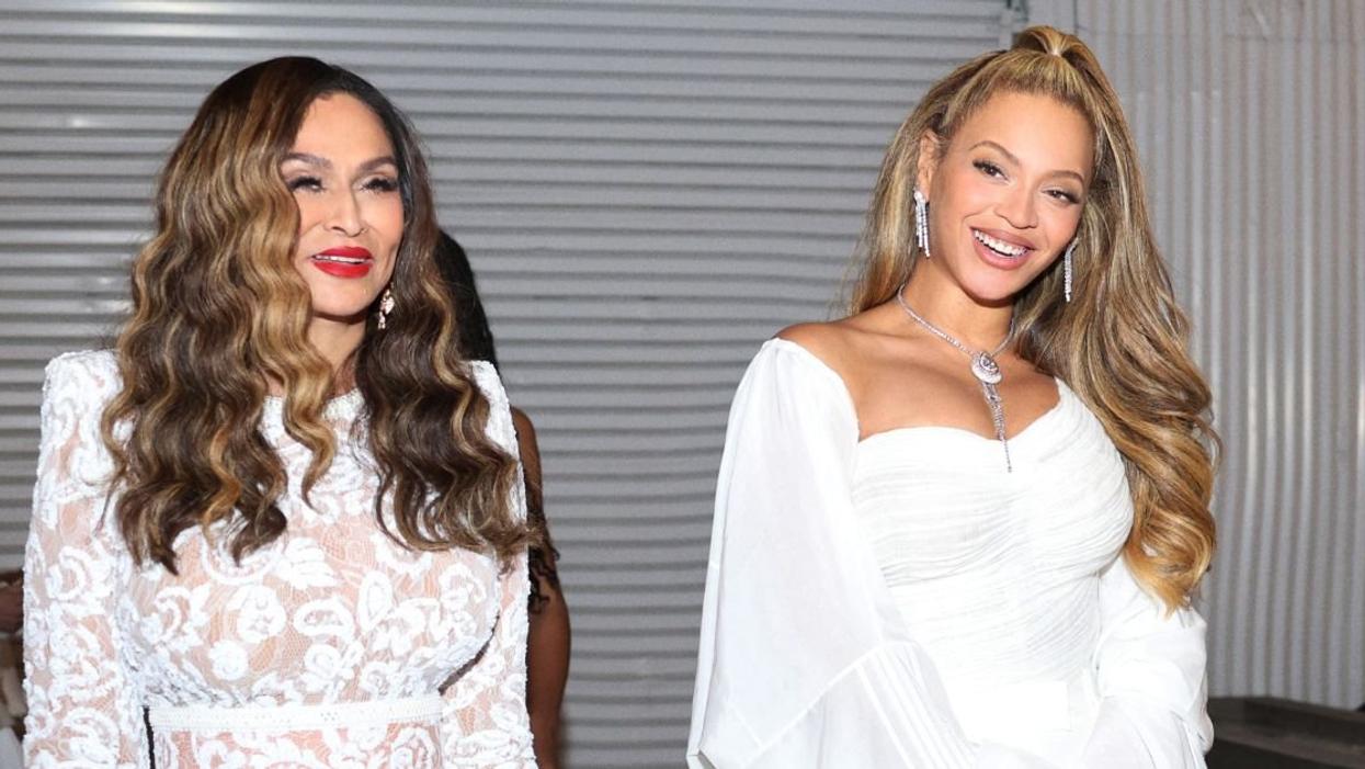 Tina Knowles with daughter Beyoncé