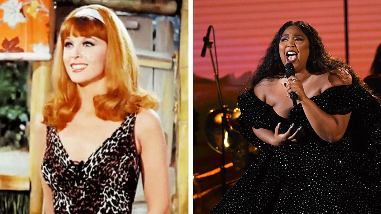 Tina Louise as Ginger in Gilligan's Island / Lizzo