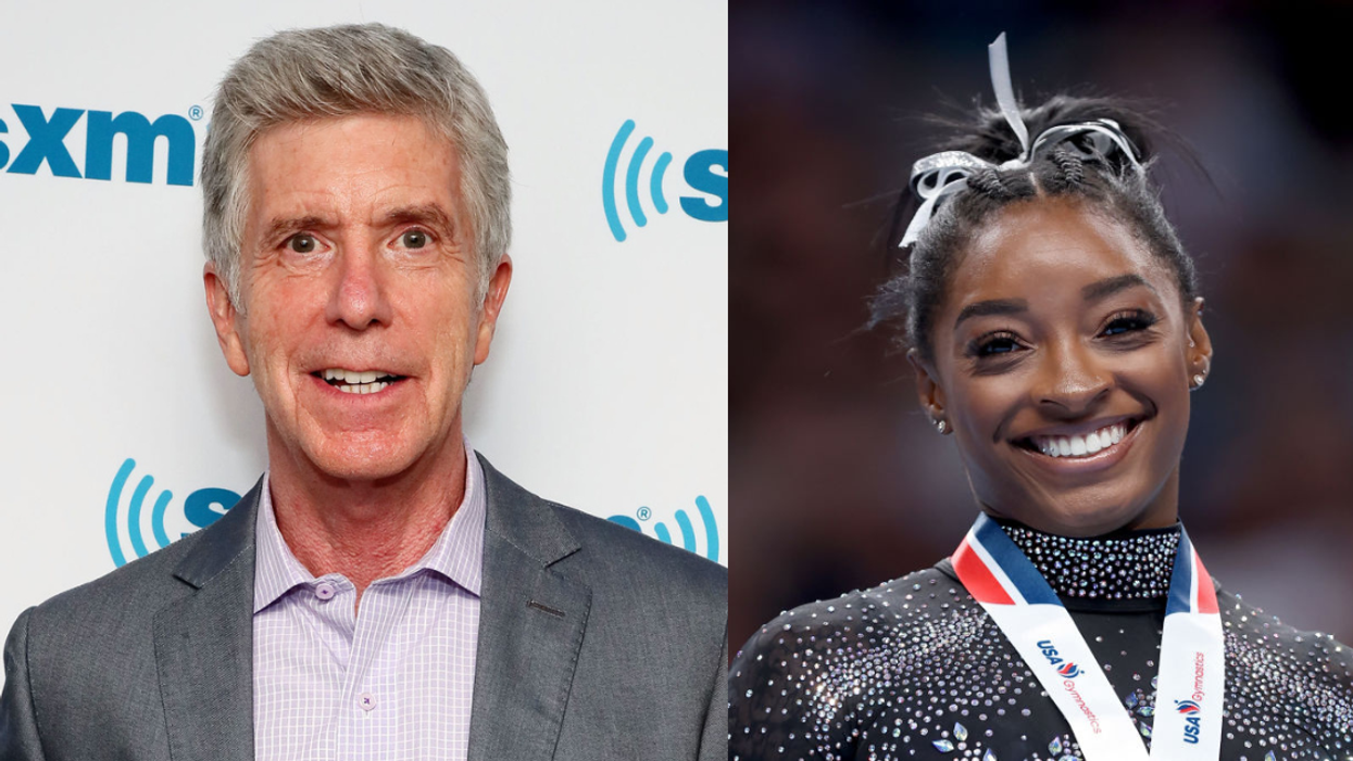 Tom Bergeron; Simone Biles
